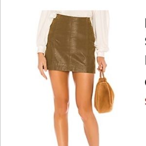 Vegan Suede Skirt - Free People